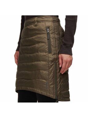 Skhoop Short Down Skirt Dark Tan, Size XS